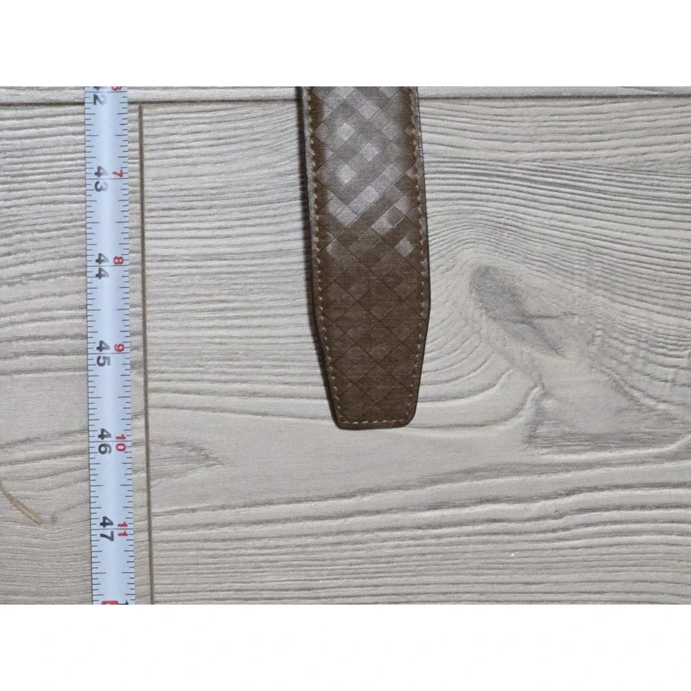 Anthoni Crown‎ Belt Germany 100cm Light Brown / Silver Geometric 35 - 38